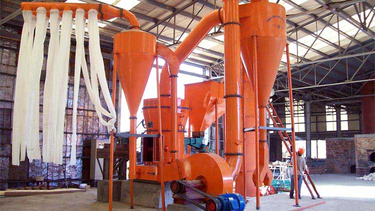 广州市固定建筑垃圾磨粉生产线现场